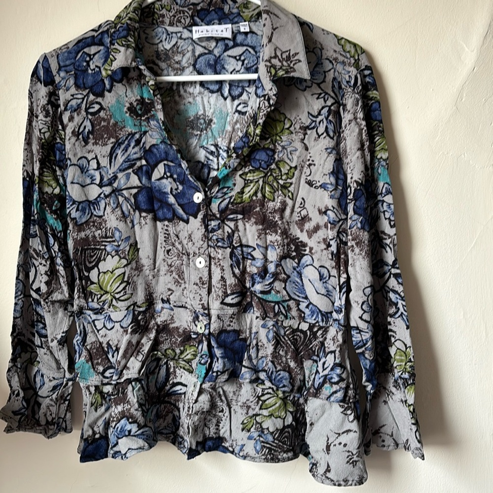 Habitat ruffle peplum blouse
